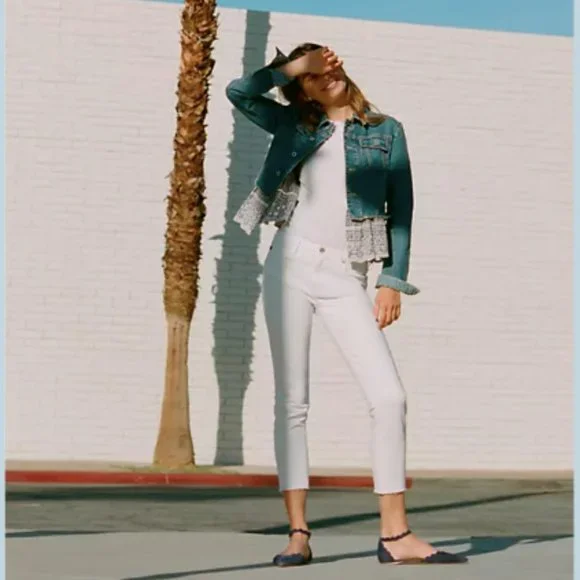 Anthropologie AG Adriano Goldschmied The Stevie Slim Straight Jeans Size 27 - Picture 5 of 12